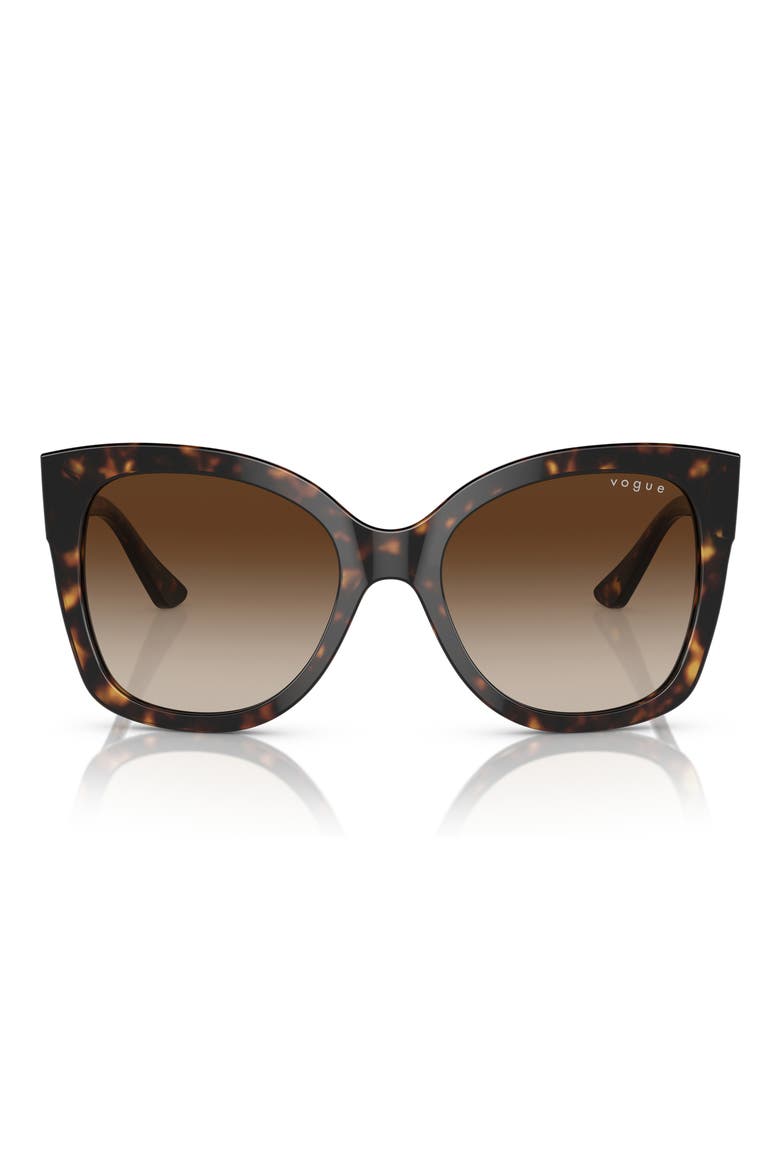 VO5338S 54mm Square Sunglasses, Main, color, DARK HAVANA / BROWN GRADIENT