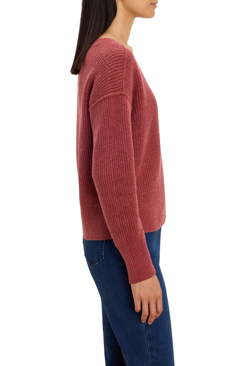 Cozy Cottage V-Neck Sweater, Alternate, color, SPICE