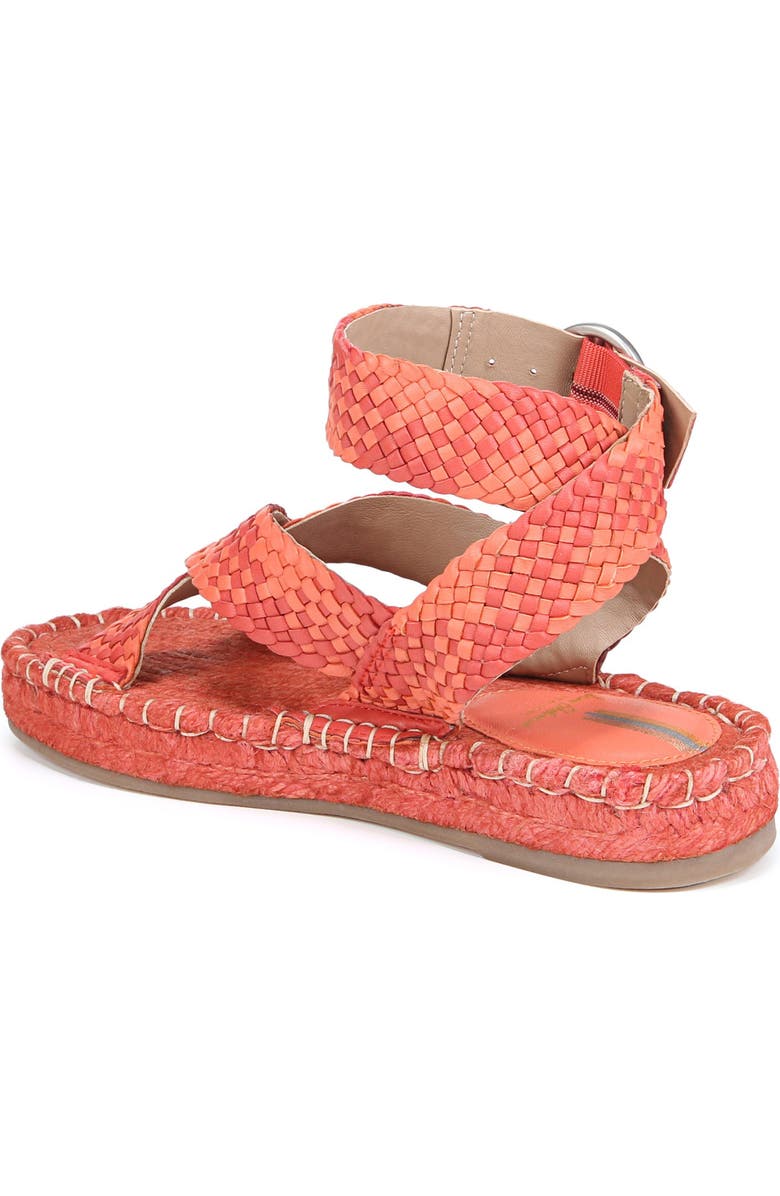 Sam Edelman Dakota Espadrille Platform Sandal, Alternate, color, Bright Poppy