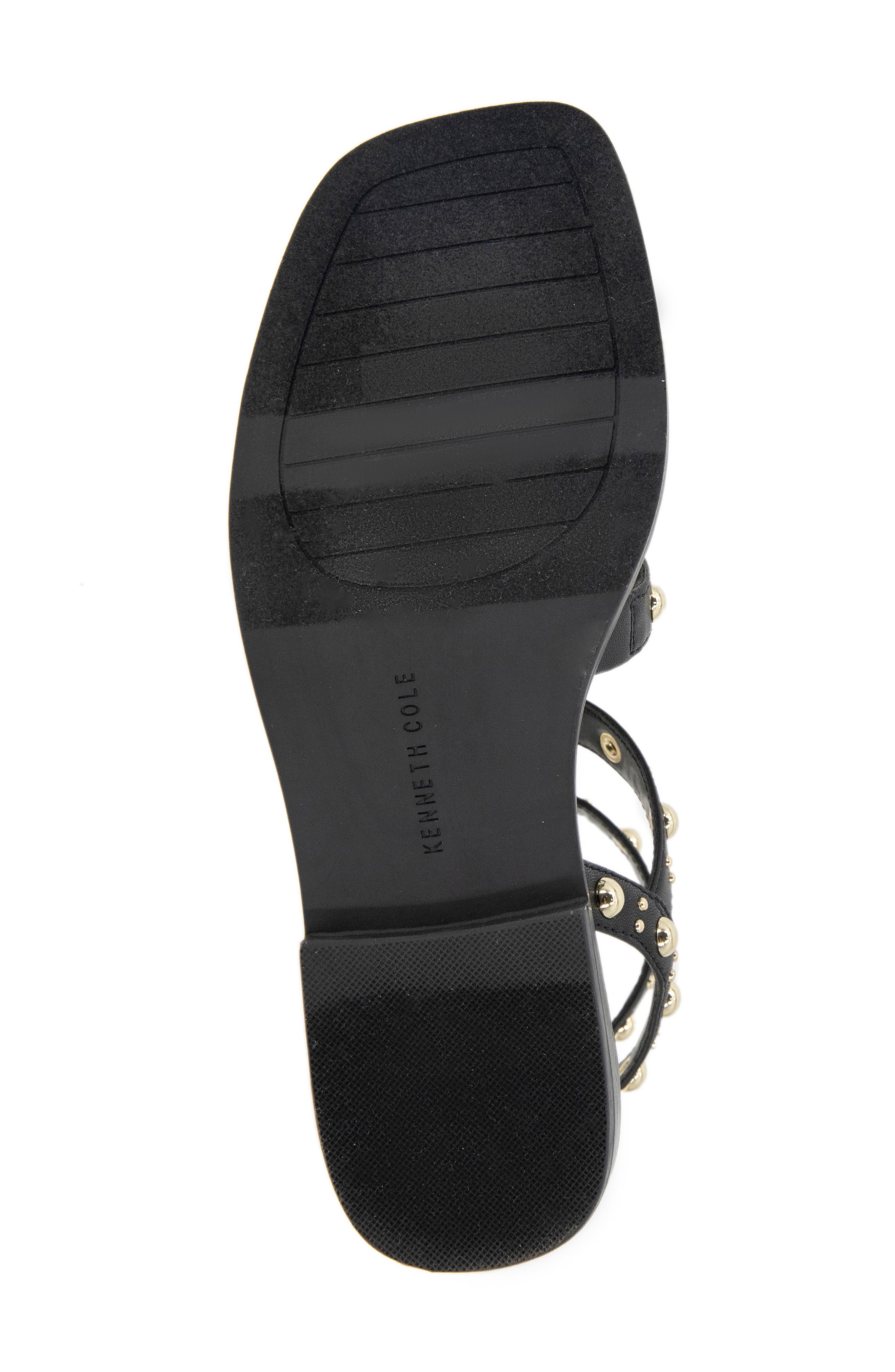 Kenneth Cole Ruby Studded Sandal, Alternate, color, Black Pu