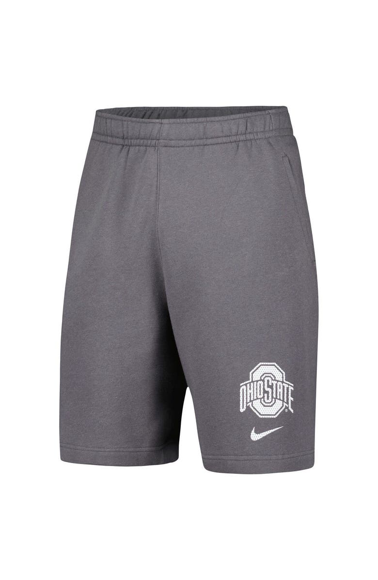 Nike Men's Nike Gray Ohio State Buckeyes Fleece Shorts, Alternate, color, Gray