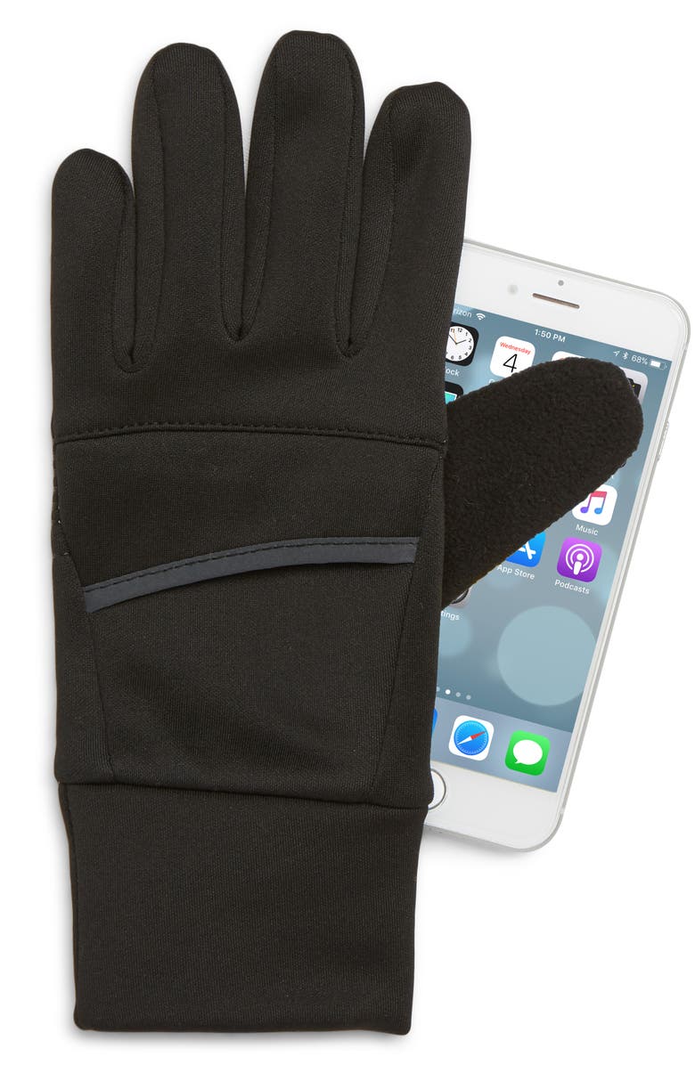 Zella Tech Running Gloves, Alternate, color, 