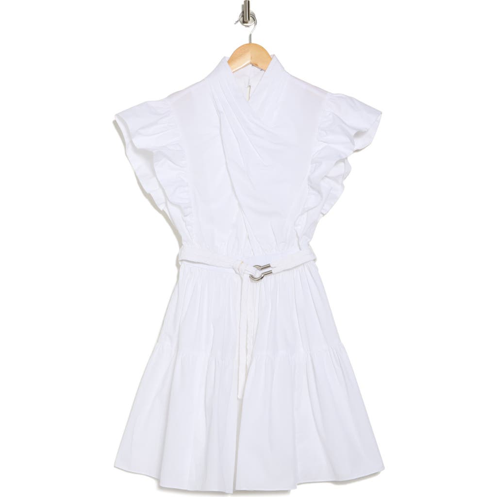 DEREK LAM 10 CROSBY DEREK LAM 10 CROSBY FINN RUFFLE BELTED WRAP DRESS