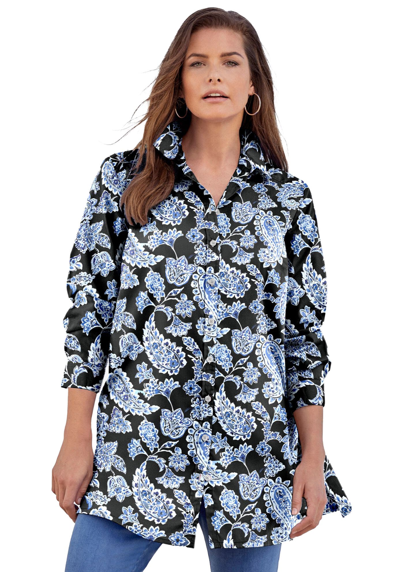 BLACK BLUE PAISLEY