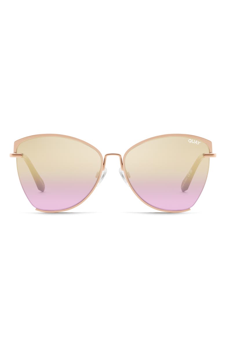 QUAY Dusk to Dawn 60mm Cat Eye Sunglasses, Main, color, 