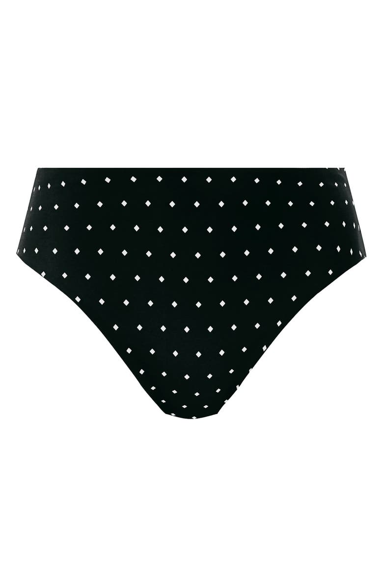 Freya Jewel Cove High Waist Bikini Bottoms, Alternate, color, Black