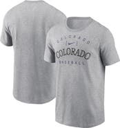 Nike Men's Nike Heather Gray Colorado Rockies Home Team Athletic Arch T-Shirt