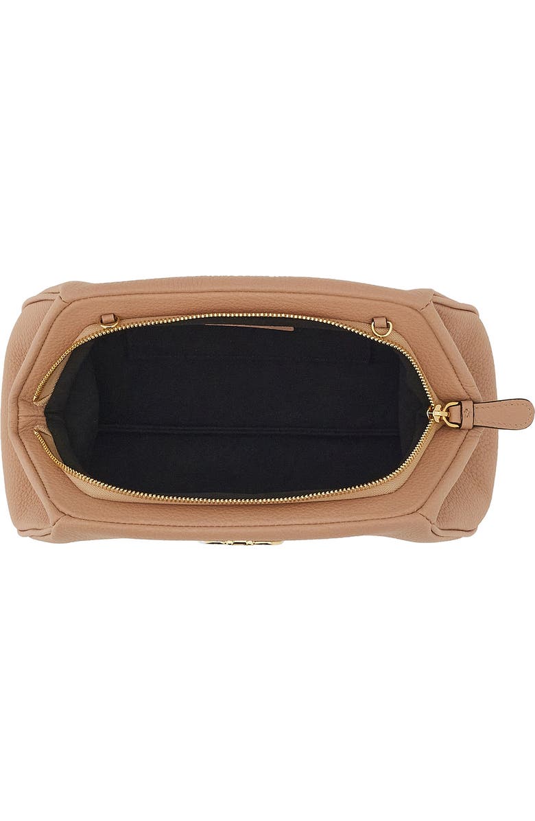 FERRAGAMO Gancio Soft Leather Clutch, Alternate, color,