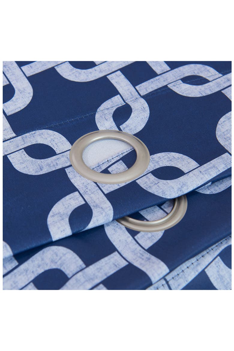 Interlock Single Blackout Panel Curtain, Alternate, color, NAVY