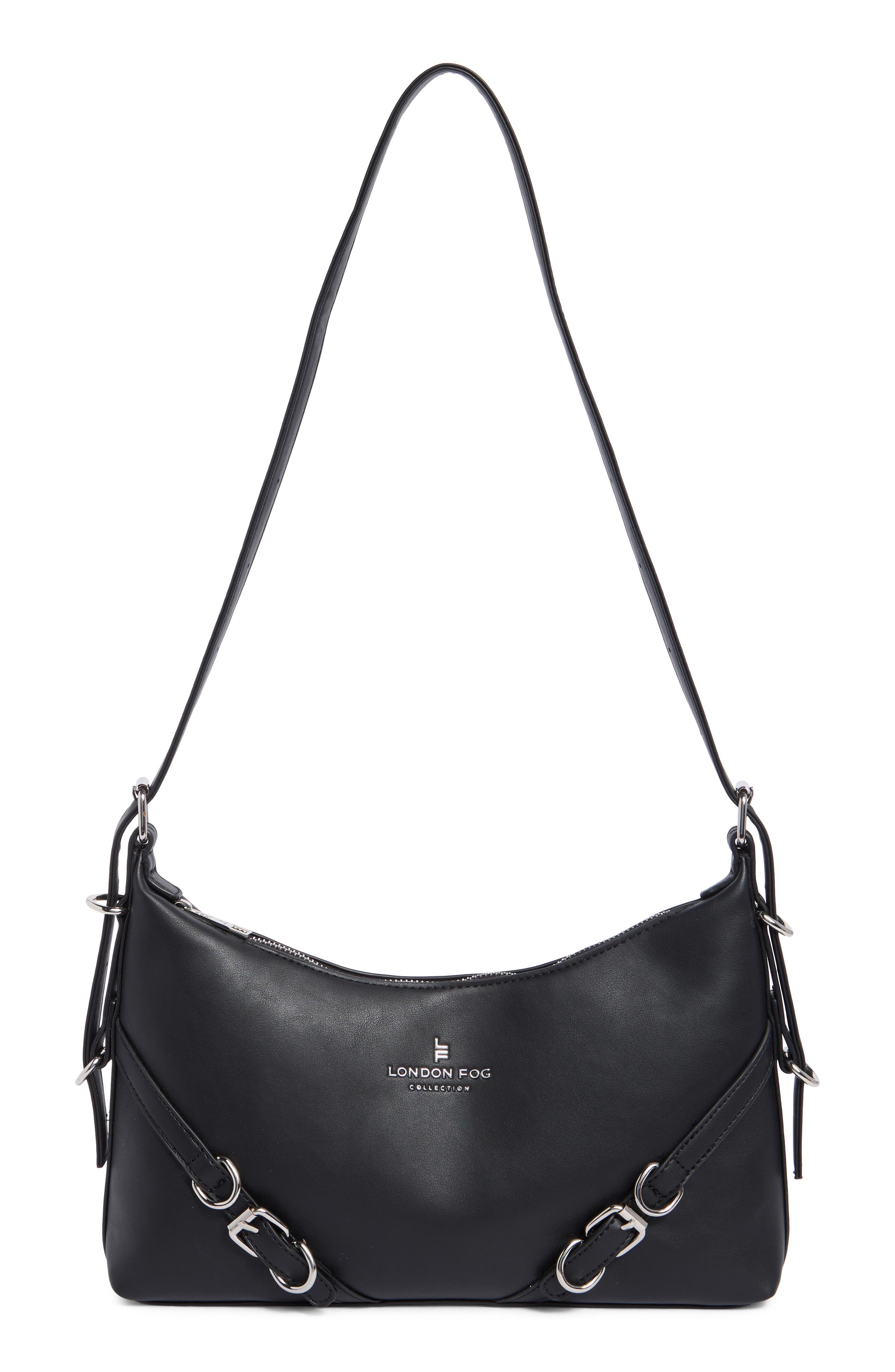 Buckle Faux Leather Crossbody Bag