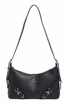 Buckle Faux Leather Crossbody Bag