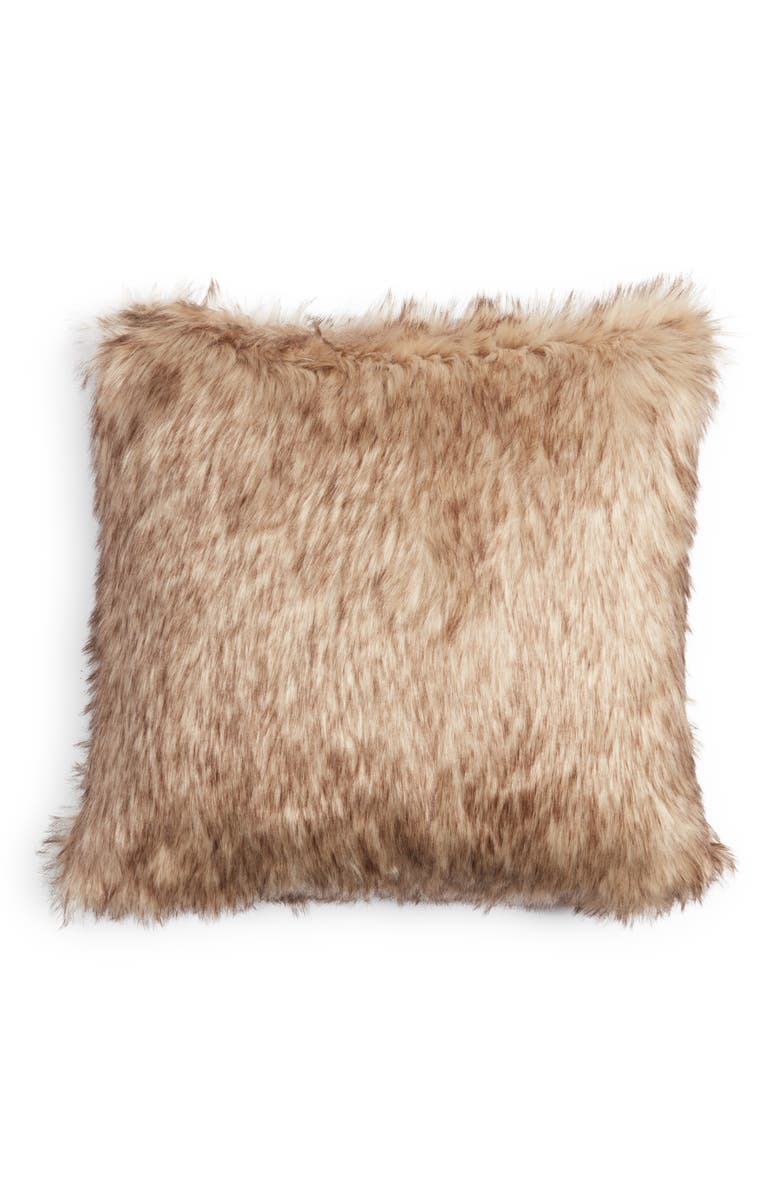 Nordstrom Serene Faux Fur Accent Pillow, Alternate, color, 