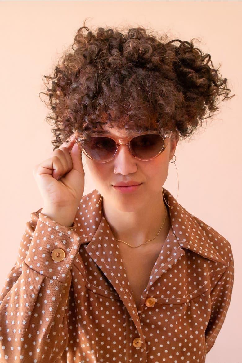 Frenchie Sunglasses, Alternate, color, Champagne