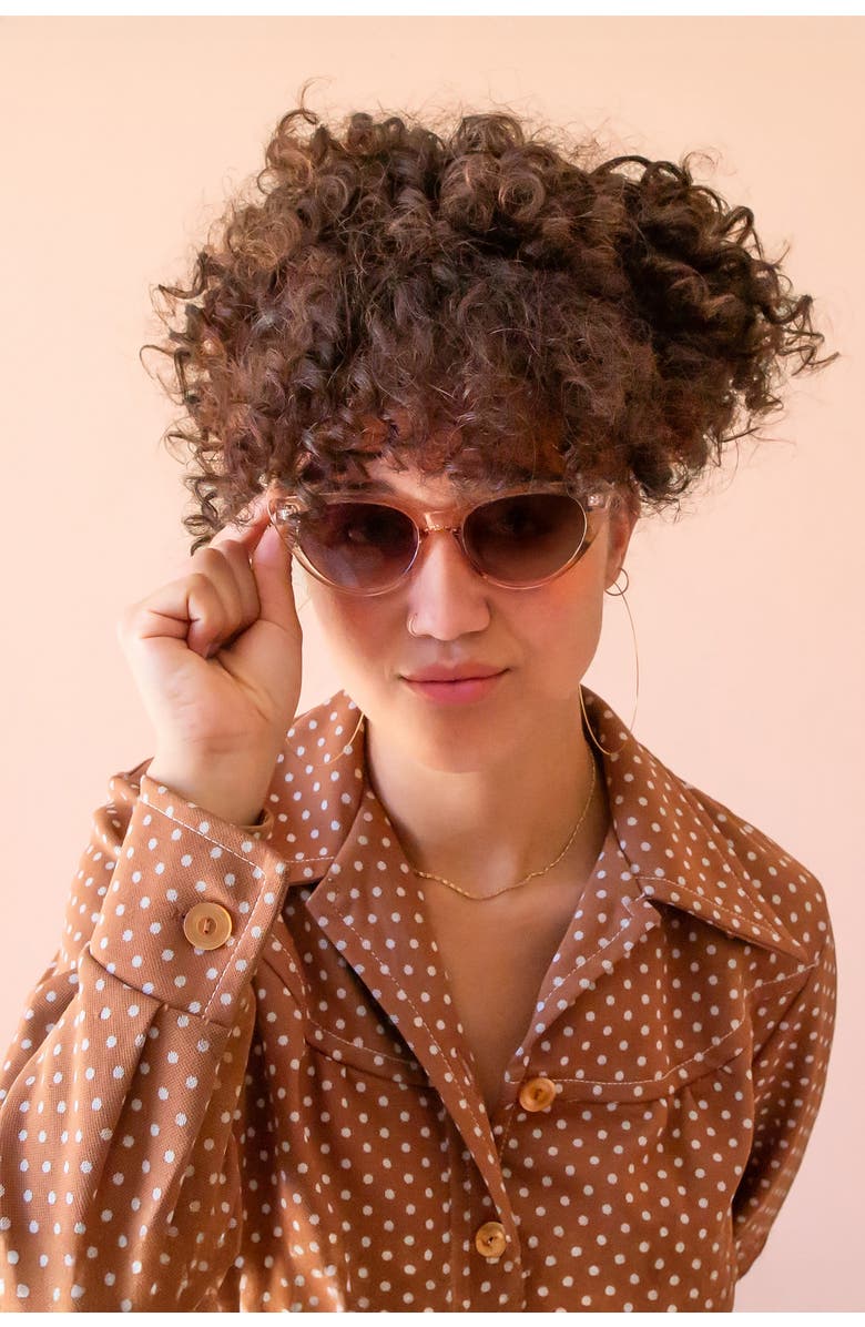 Sunshine Studios Frenchie Sunglasses, Alternate, color, Champagne