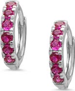 Lily Nily Kids' Cubic Zirconia Hoop Earrings