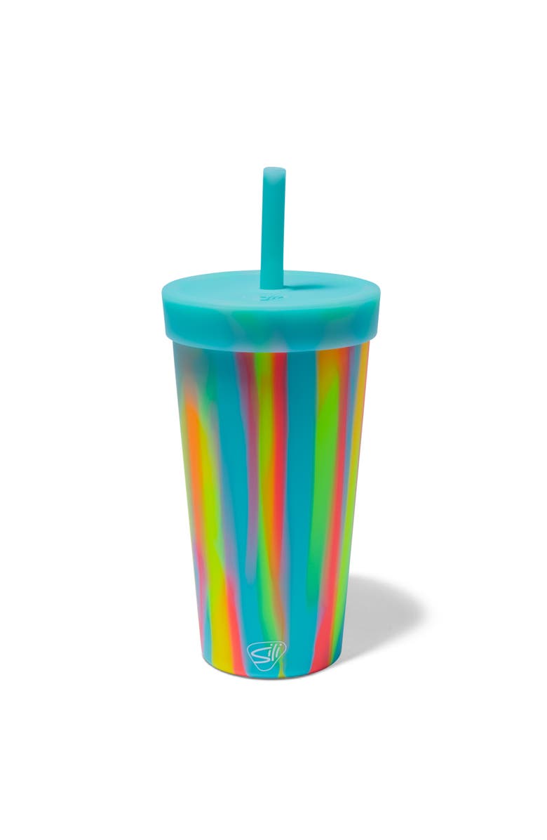 Silipint Silicone 22Oz Straw Tumbler, Main, color, Multicolored