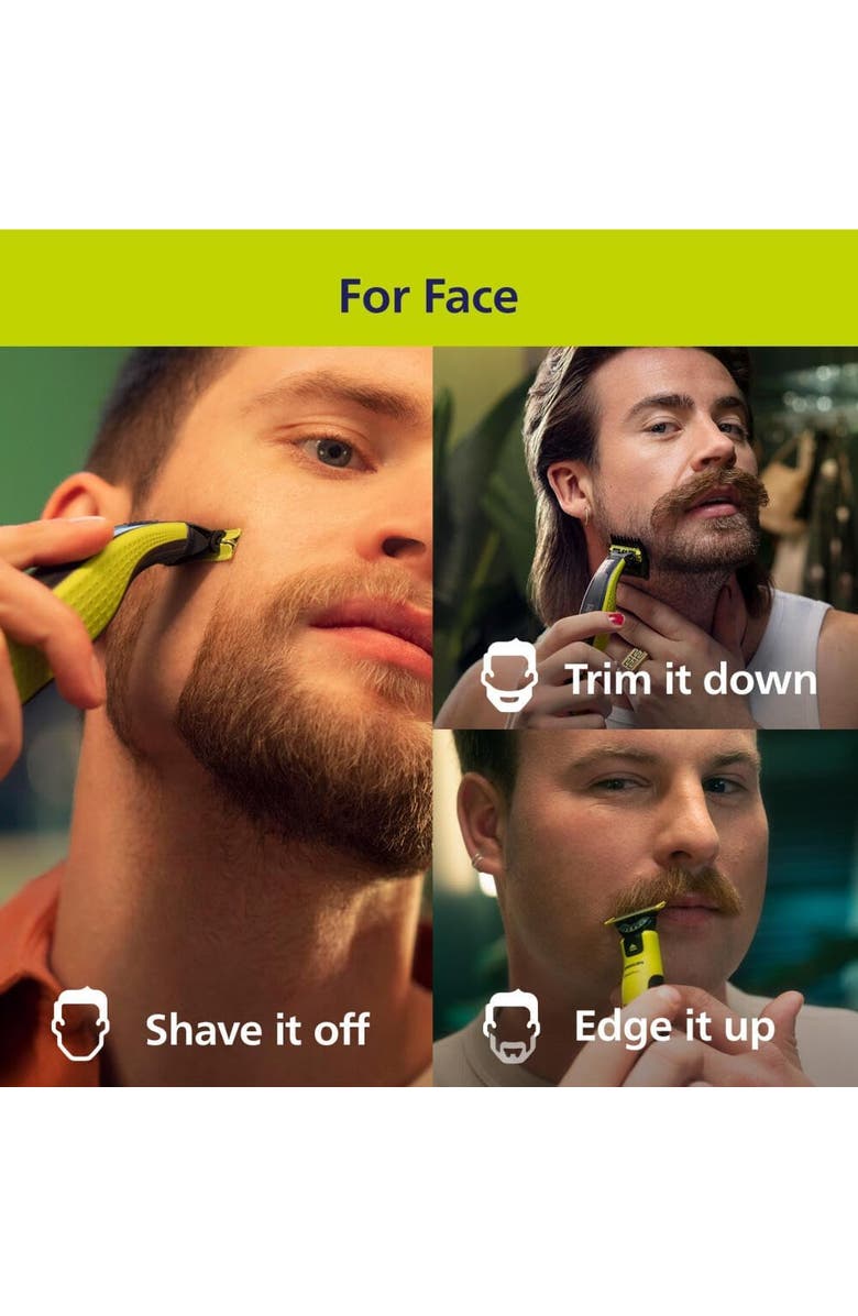 Philips Norelco OneBlade 360 Face + Body, Hybrid Electric Razor & Trimmer Kit, Alternate, color, Silver