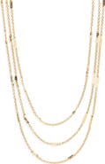 Panacea Triple Strand Layered Chain Necklace