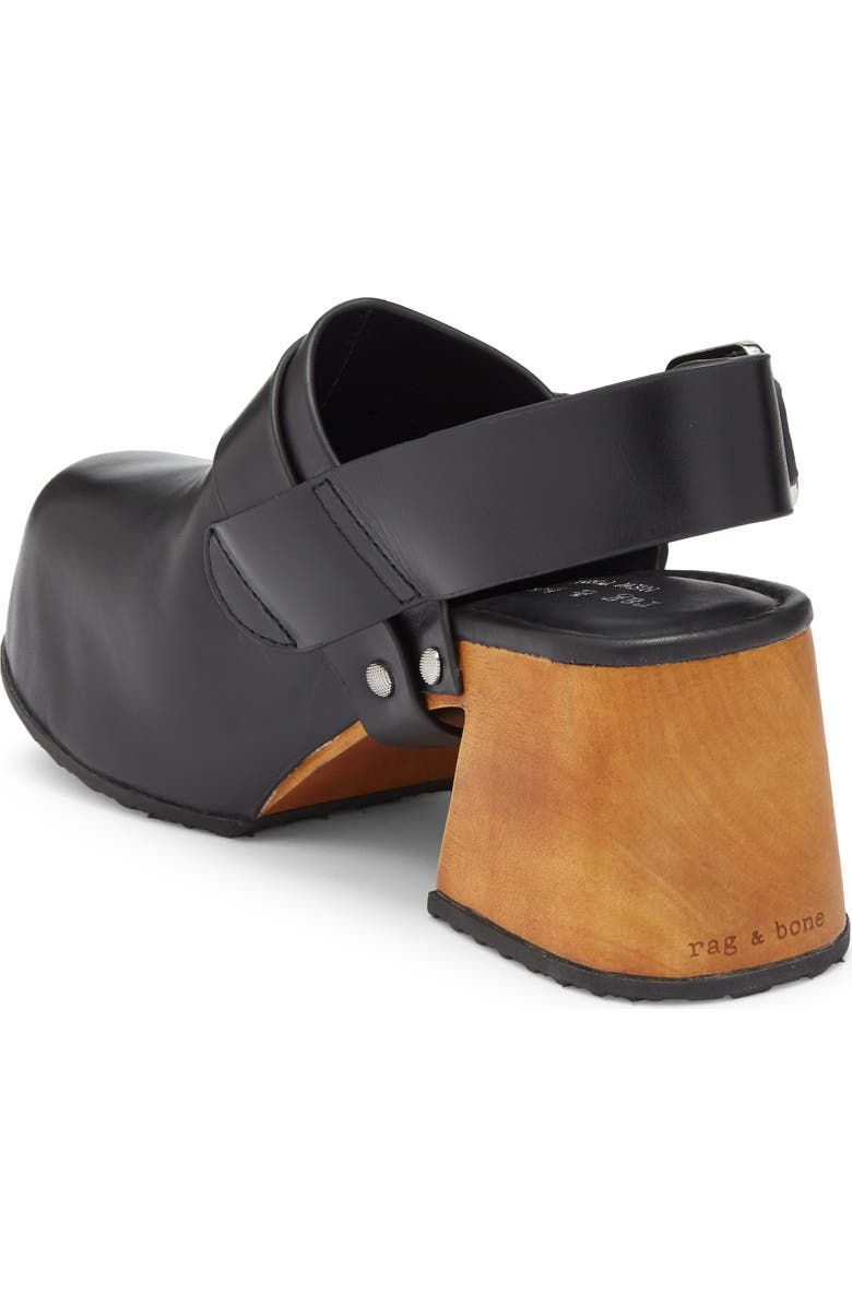 rag & bone Farrah Harness Clog, Alternate, color, Black