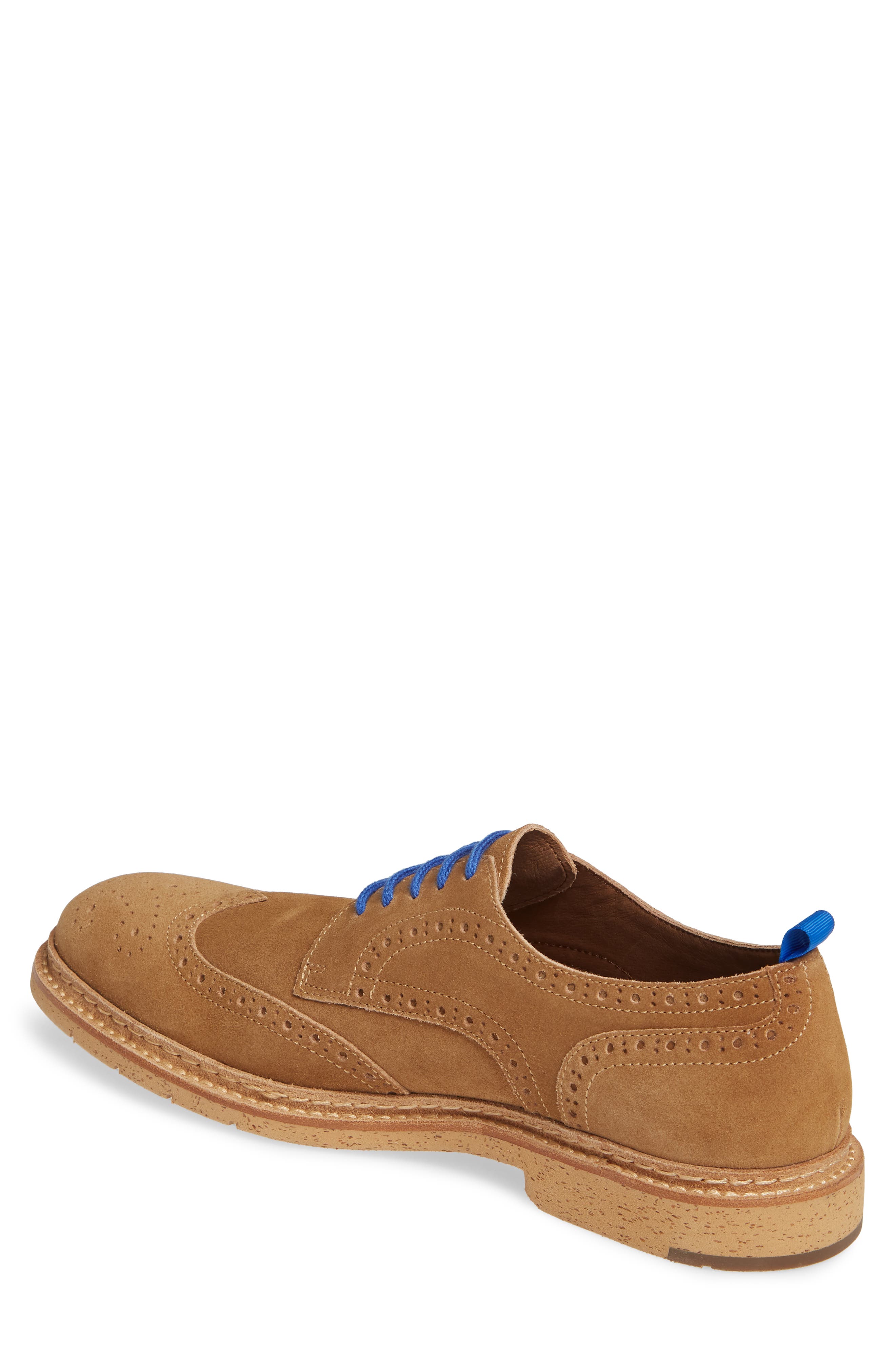 J&M 1850 Pearce Wingtip, Alternate, color, CAMEL SUEDE
