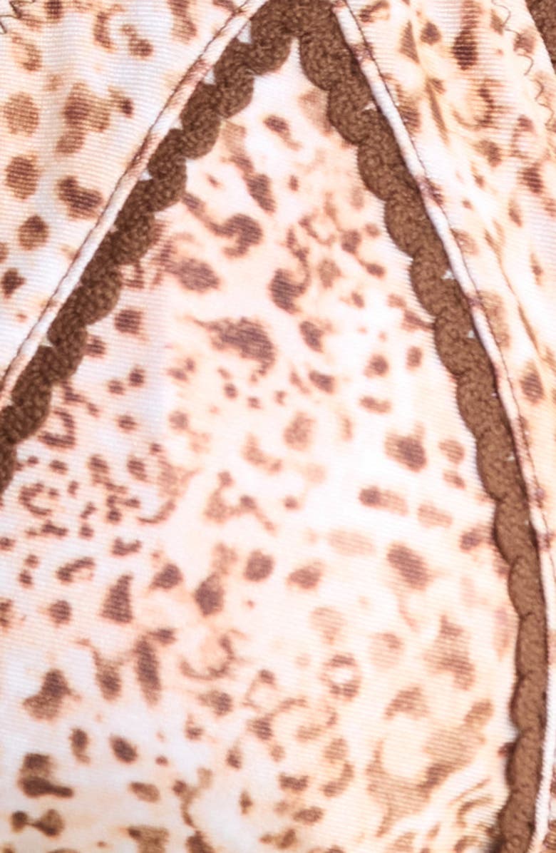 Kulani Kinis Decorative Panel Halter Bikini Top, Alternate, color, Wild Skies