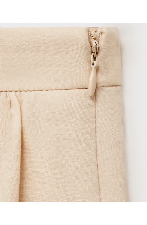 Mango Eyelet Embroidered Cotton Midi Skirt In Neutral