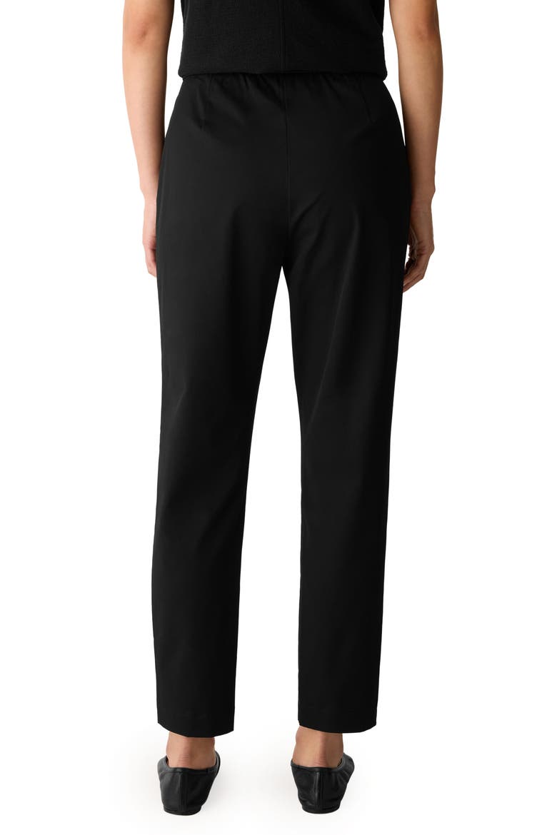 High Waist Slim Fit Ankle Pants, Alternate, color, BLACK