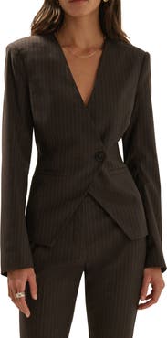 Favorite Daughter The Crosby Pinstriped Blazer