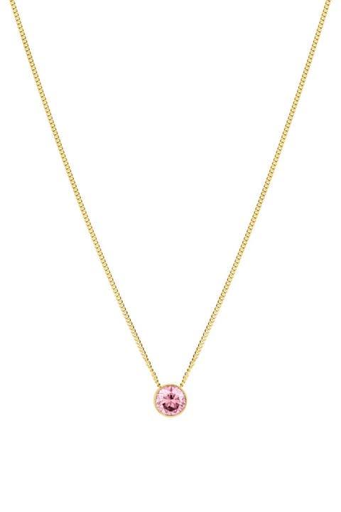 Birthstone Station Necklace