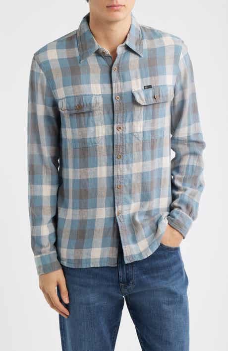 Curtis Check Linen & Cotton Button-Up Work Shirt