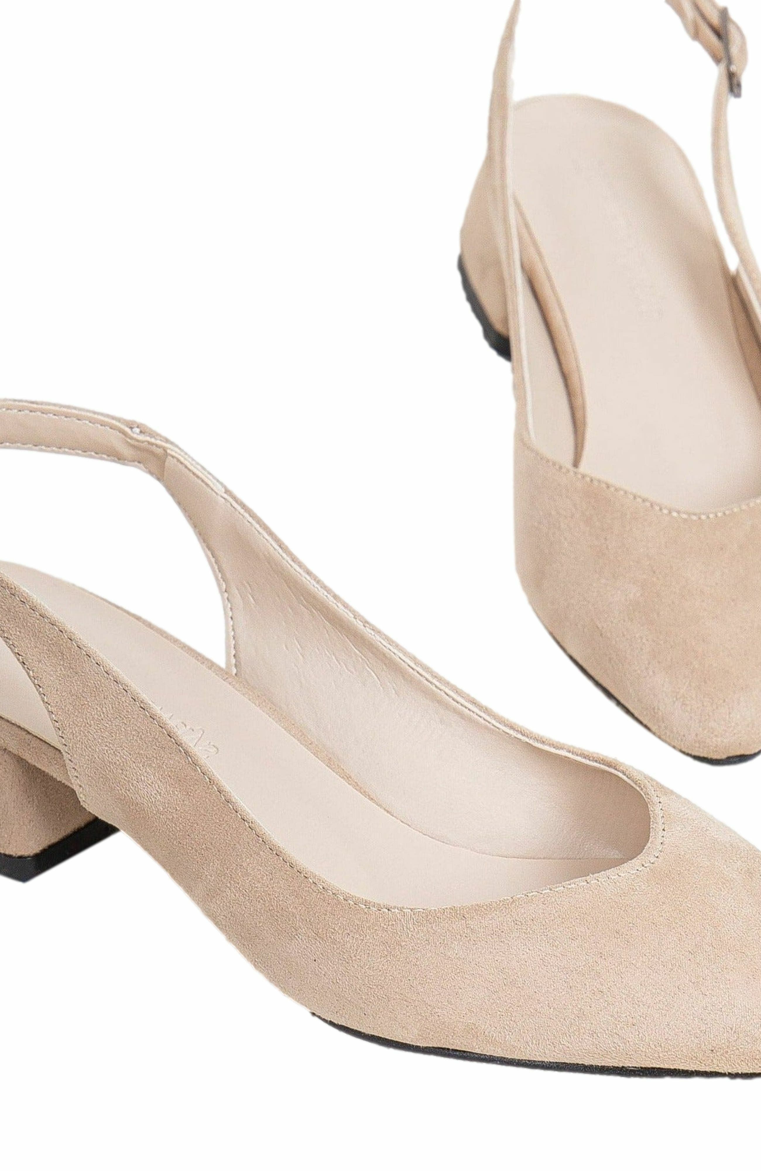Forever & Always Shoes Emma Slingback Flat Heels, Alternate, color, Beige