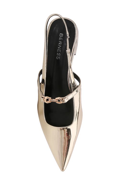 BERNESS BERNESS VICTORIA MARY JANE POINTED TOE SLINGBACK FLAT