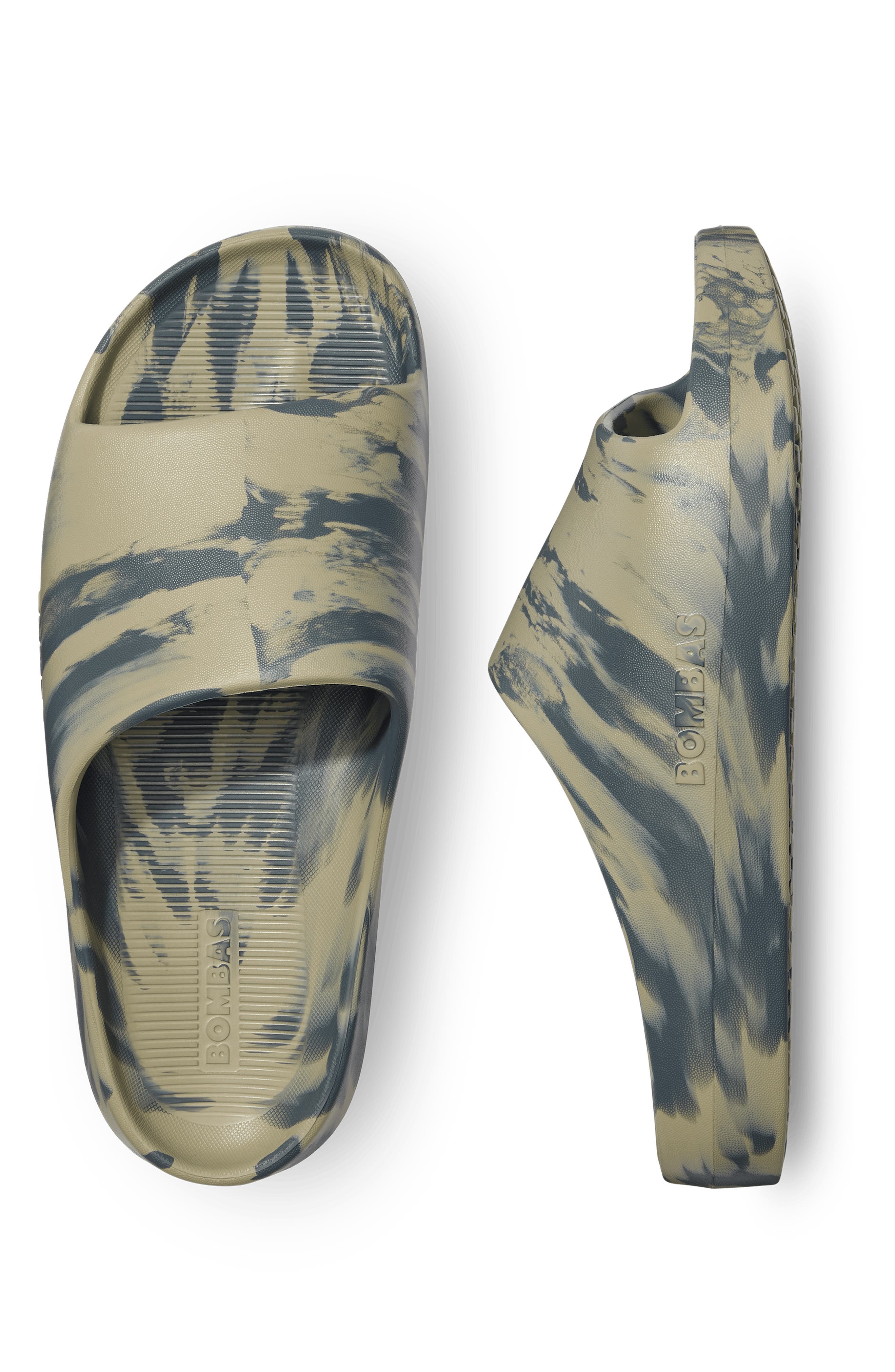 Friday Tie Dye Slide Sandal, Alternate, color, SAGE BRUSH