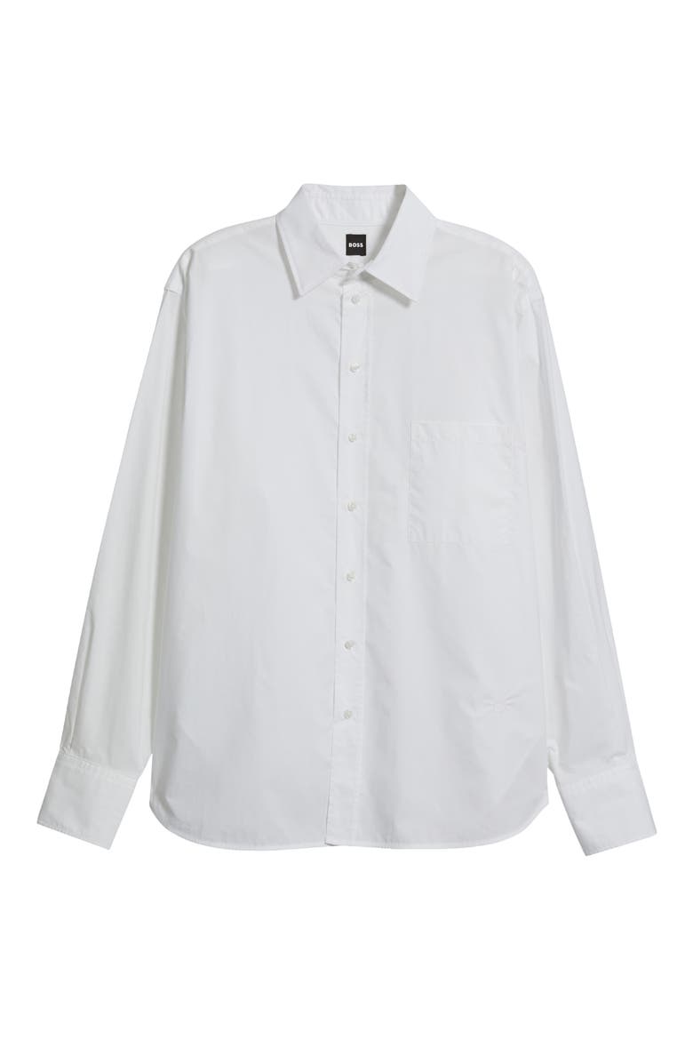 Saturday Button-Up Shirt, Alternate, color, BRIGHT WHITE