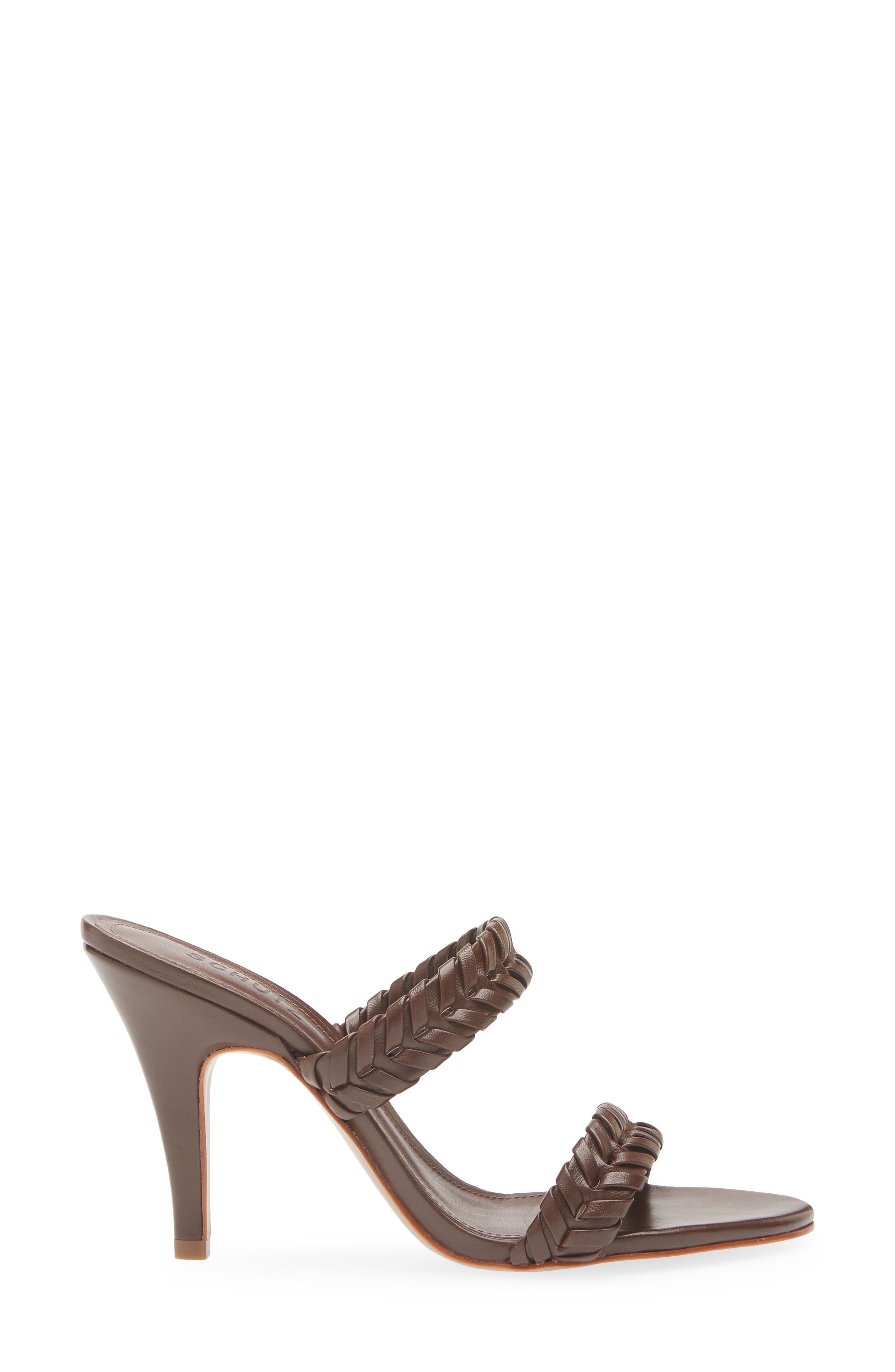 Schutz Cipri Slide Sandal, Alternate, color, Chestnut Brown