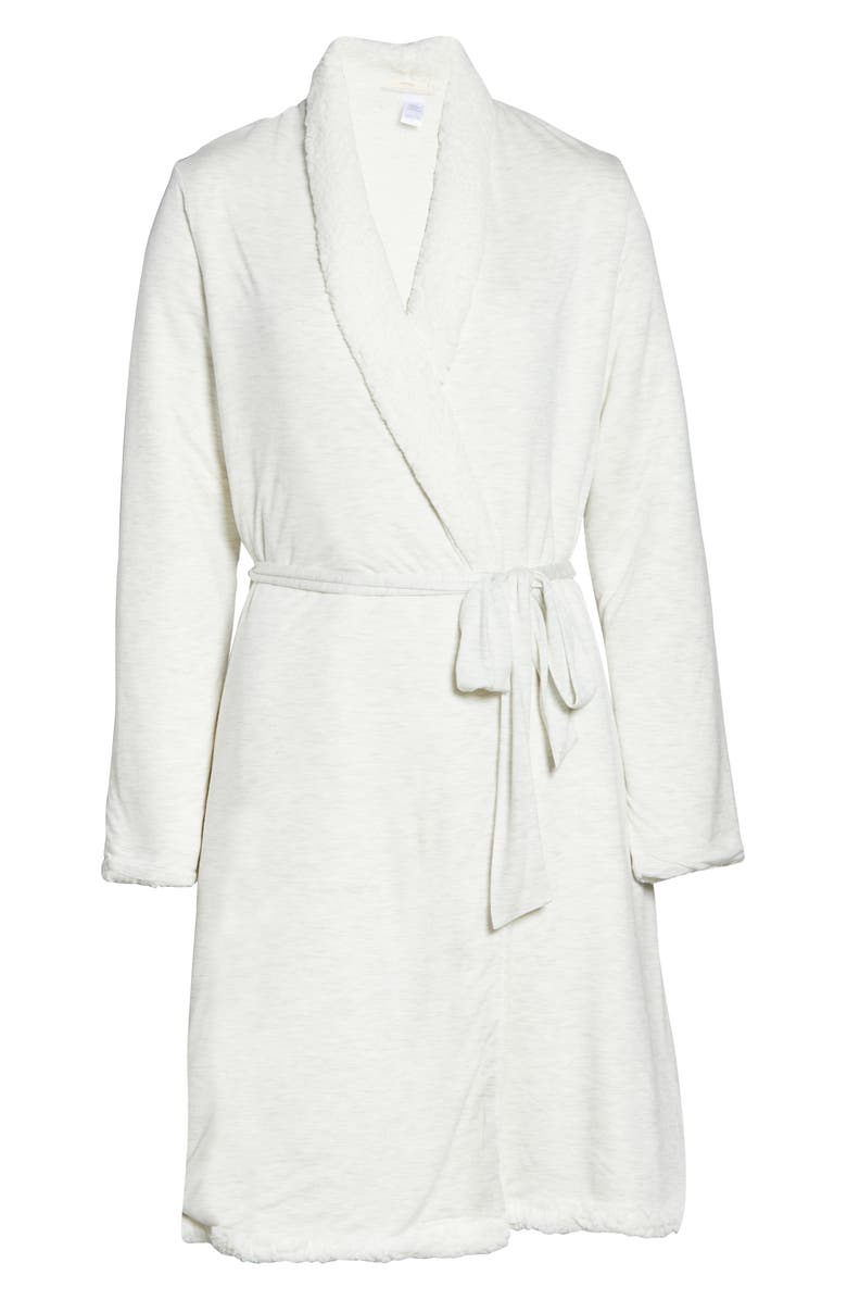 Eberjey Alpine Chic Faux Shearling Trim Robe, Alternate, color,