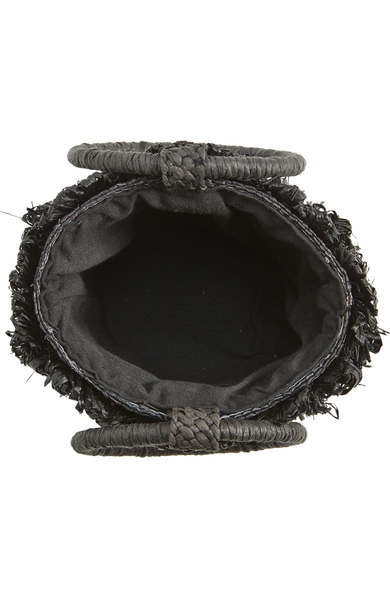 BTB Los Angeles Liv Floral Straw Bucket Bag, Alternate, color,