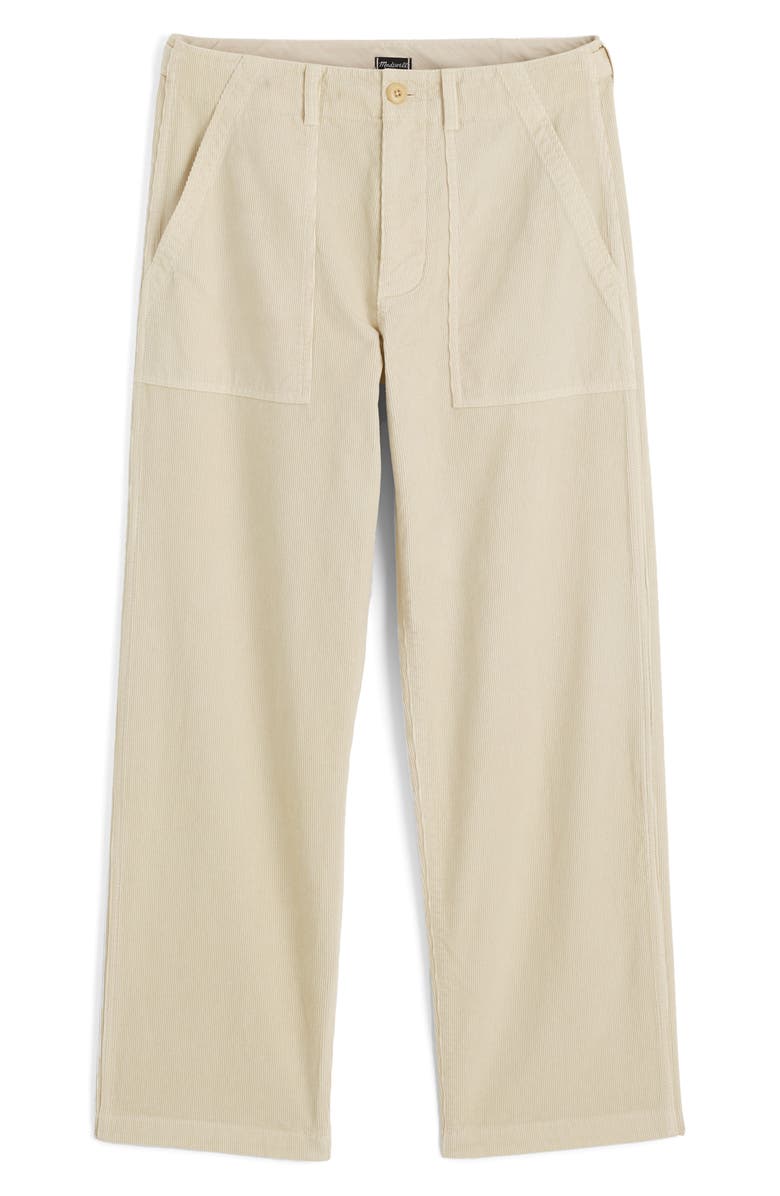 Madewell Corduroy Fatigue Pants, Alternate, color, Oyster Grey