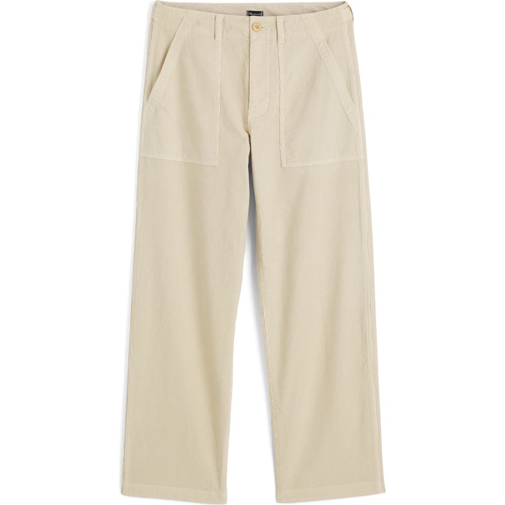 Madewell Corduroy Fatigue Pants In Gray