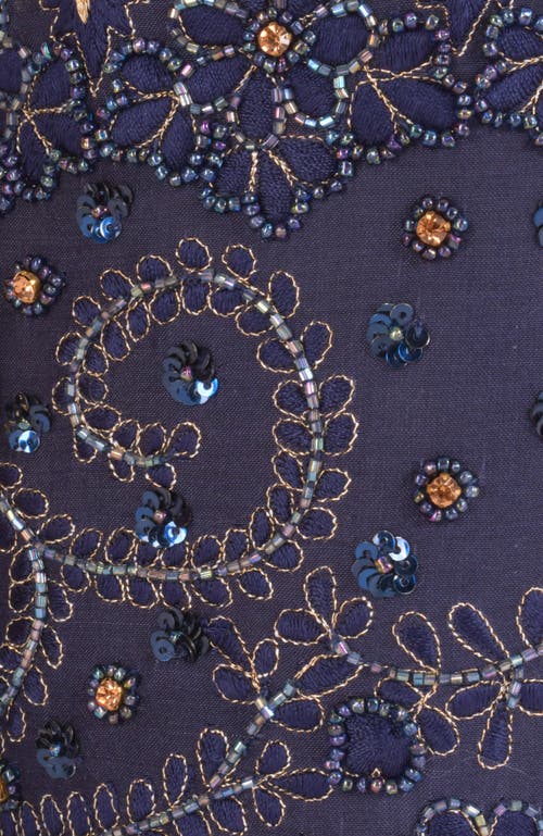 Raas June Embroidered Bucket Bag In Blue