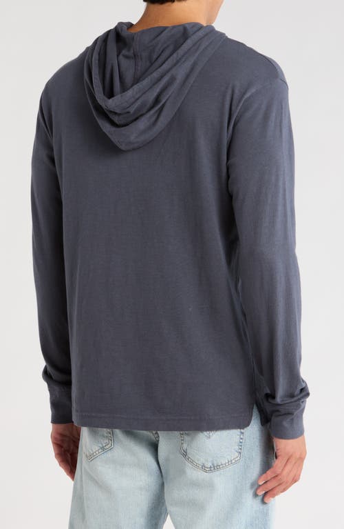 14th & Union Slub Cotton Hoodie In Blue