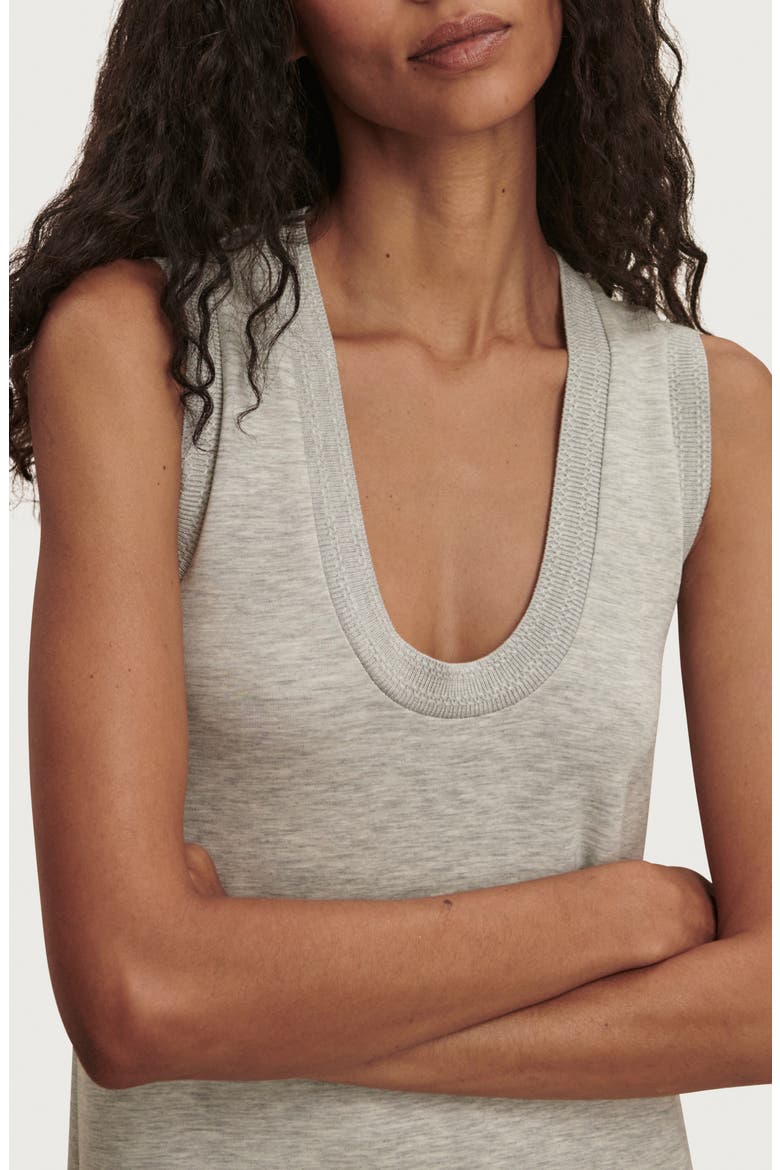 Kyler Tank Midi Dress, Alternate, color, LIGHT GREY MARL