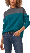 Vince Camuto Extended Shoulder Colorblock Sweater