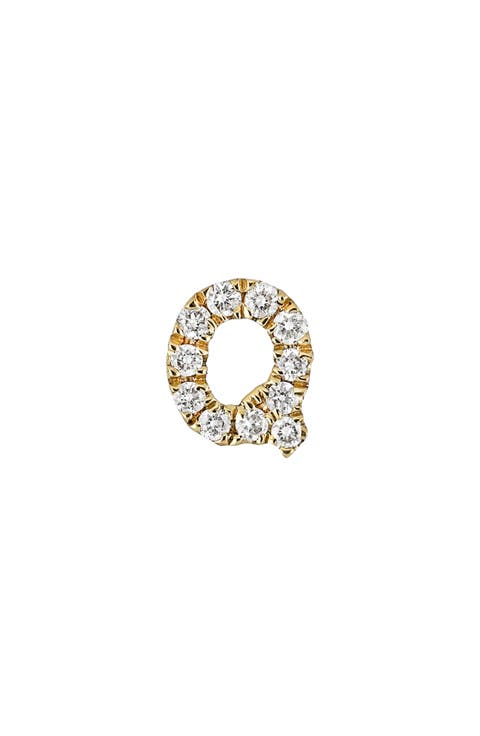 Icon Diamond Initial Single Stud Earring (Nordstrom Exclusive)