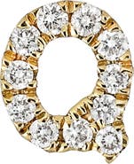 Bony Levy Icon Diamond Initial Single Stud Earring