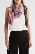 Vince Camuto Rosette Colorblock Supersoft Square Scarf
