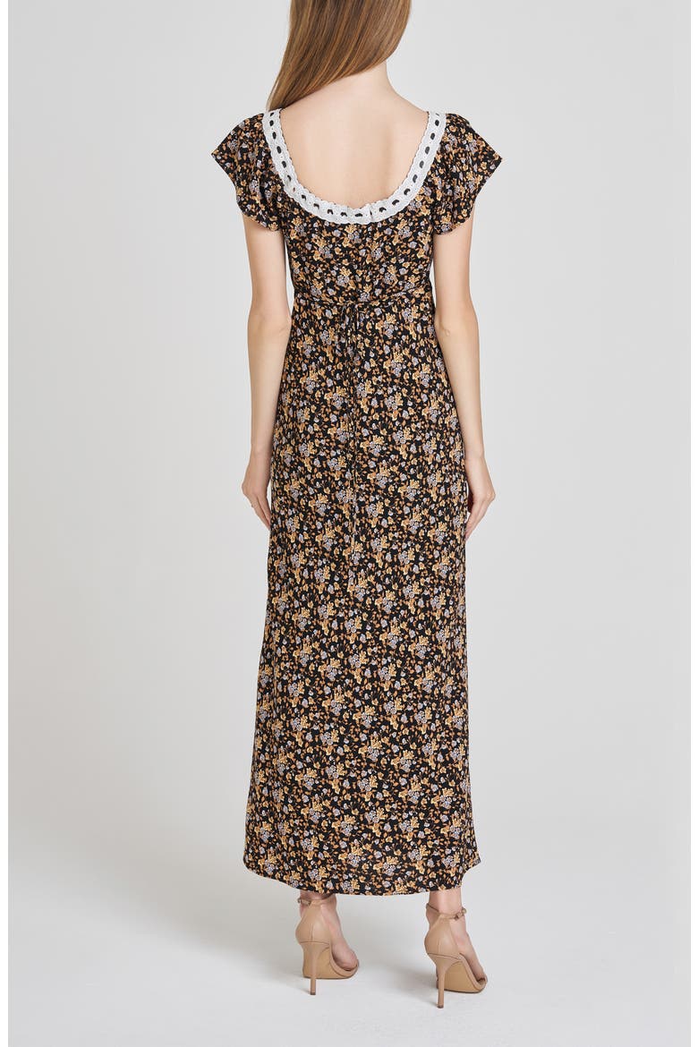 Margerie Maxi Sundress, Alternate, color, BLACK DITSY