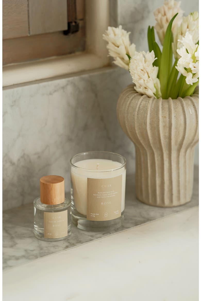 Cuir Rose Candle, Alternate, color, NO COLOR