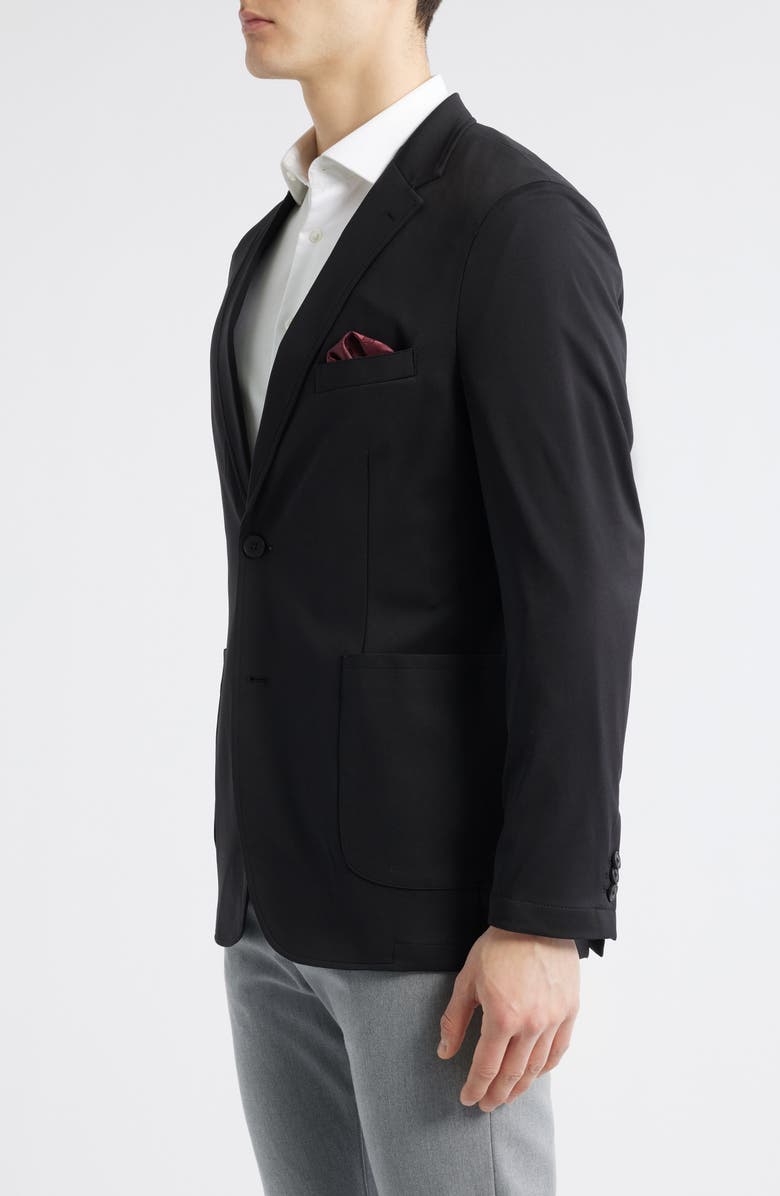 Johnston & Murphy XC Flex<sup>®</sup> Solid Knit Sport Coat, Alternate, color, Black