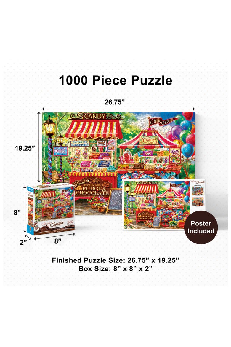 Chocolate Factory 1000 Piece Puzzle, Alternate, color, Multicolor